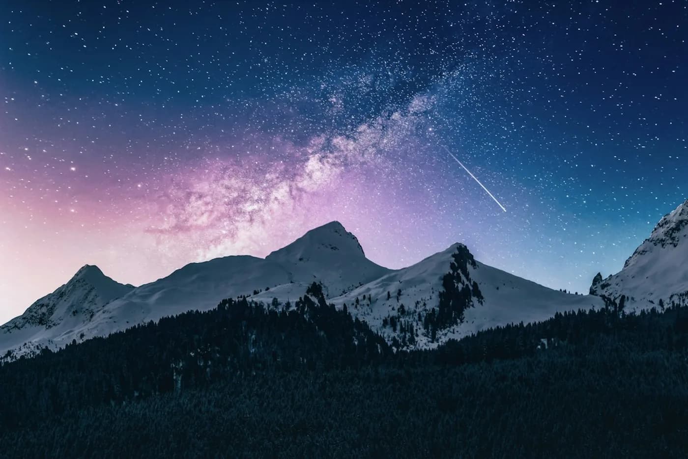 Atmospheric mountain landscape standing in for the future band photograph